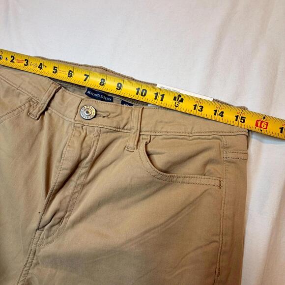 NTW American Eagle Hi Rise Jegging Jeans Size 10 Brown Tan Stretch - Picture 9 of 13